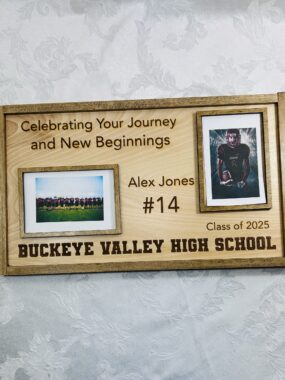 SENIOR PLAQUE WITH PHOTO FRAMES