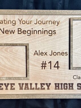 SENIOR PLAQUE WITH PHOTO FRAMES