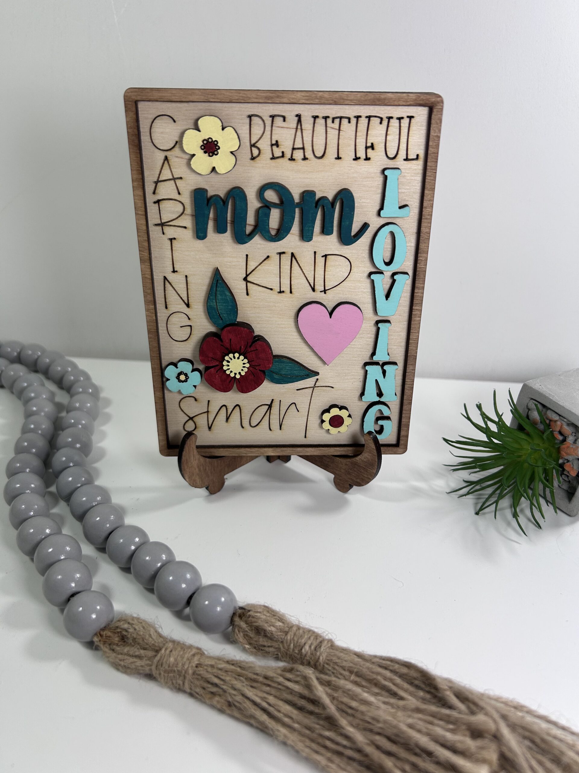 Loving Mom Wooden Sign Beam And Beyond