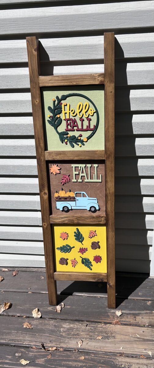Hello Fall Tile - Leaning Ladder Collection - Image 7