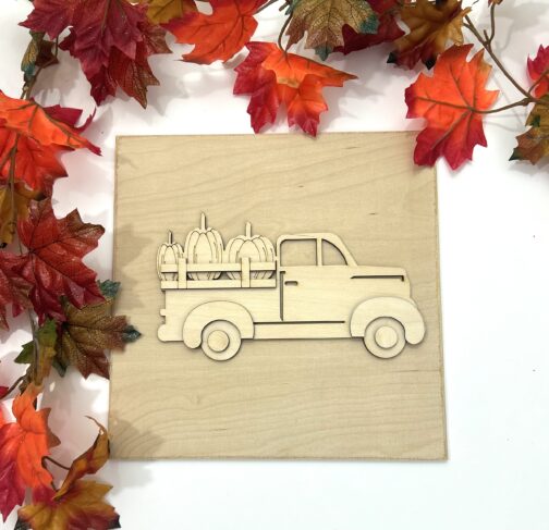 Fall Truck Tile - Leaning Ladder Collection - Image 2