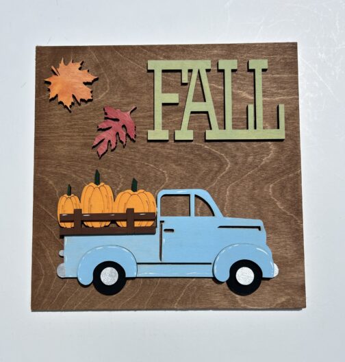 Fall Truck Tile - Leaning Ladder Collection