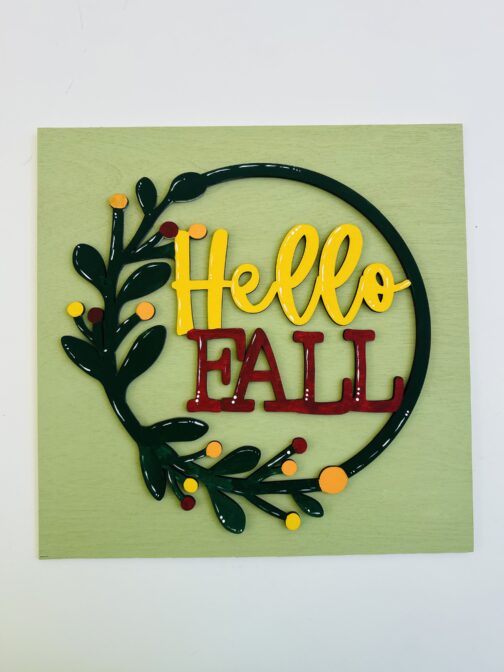 Hello Fall Tile - Leaning Ladder Collection - Image 4