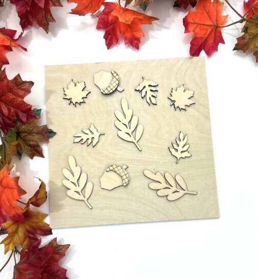Fall Leaves Tile - Leaning Ladder Collection - Image 2