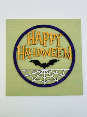 Happy Halloween Tile – Leaning Ladder Collection