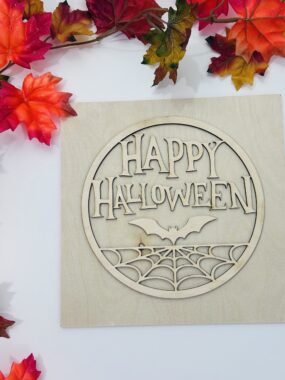 Happy Halloween Tile – Leaning Ladder Collection
