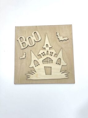 Halloween House Tile – Leaning Ladder Collection
