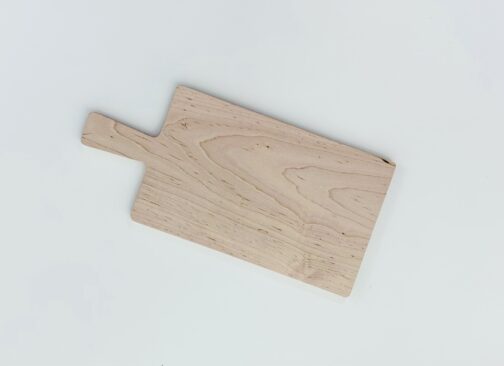 17" Solid Maple Paddle Board with 4" handle - Elegant Serving & Cutting Board - Image 3