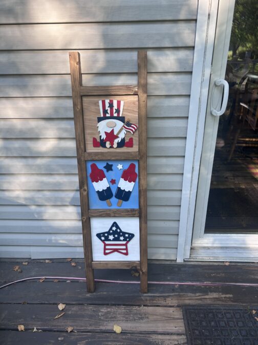 Patriotic Popsicle Tile - Leaning Ladder Collection - Image 4