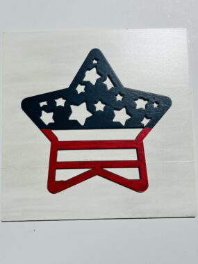 Patriotic Star Tile – Leaning Ladder Collection