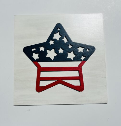 Patriotic Star Tile - Leaning Ladder Collection