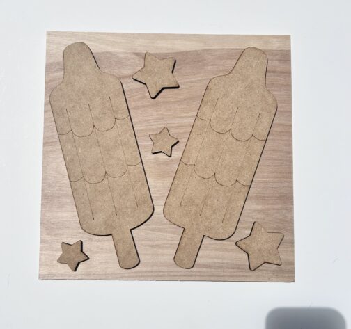 Patriotic Popsicle Tile - Leaning Ladder Collection - Image 2