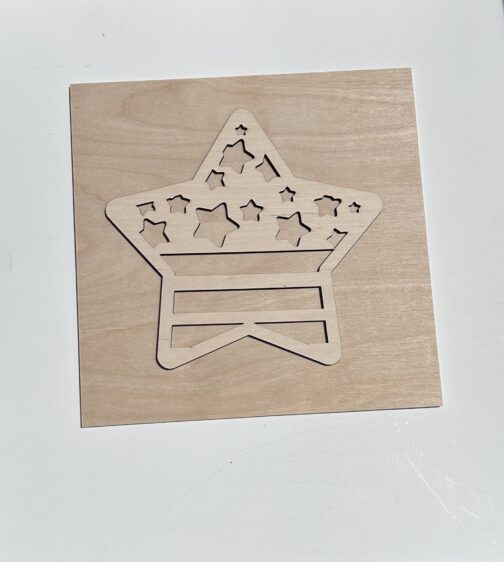 Patriotic Star Tile - Leaning Ladder Collection - Image 2