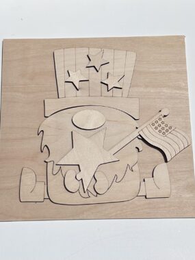 Uncle Sam Gnome Tile – Leaning Ladder Collection