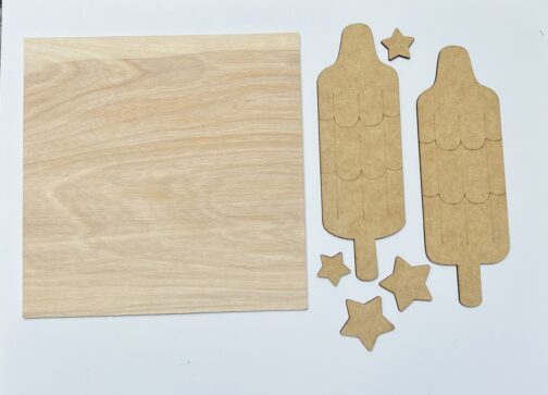 Patriotic Popsicle Tile - Leaning Ladder Collection - Image 3