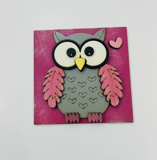 Owl Tile - Leaning Ladder Collection