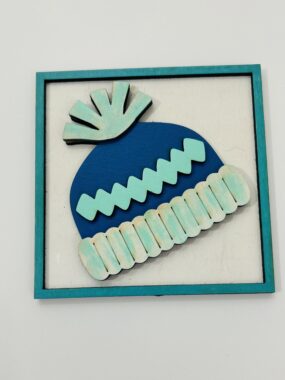 Winter Hat Tile – Leaning Ladder Collection