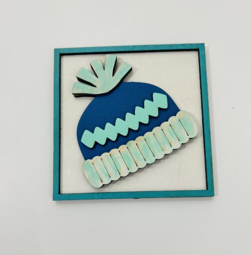 Winter Hat Tile - Leaning Ladder Collection