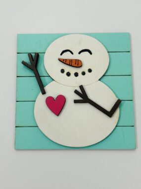 Snowman Tile – Leaning Ladder Collection