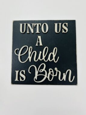 A Child is Born Tile – Leaning Ladder Collection