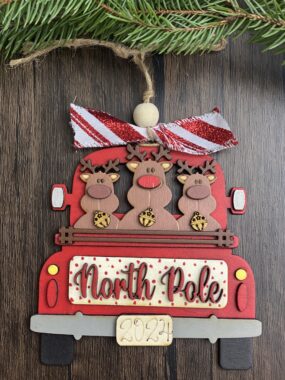 DIY Christmas Truck Ornament Kit – North Pole Reindeer