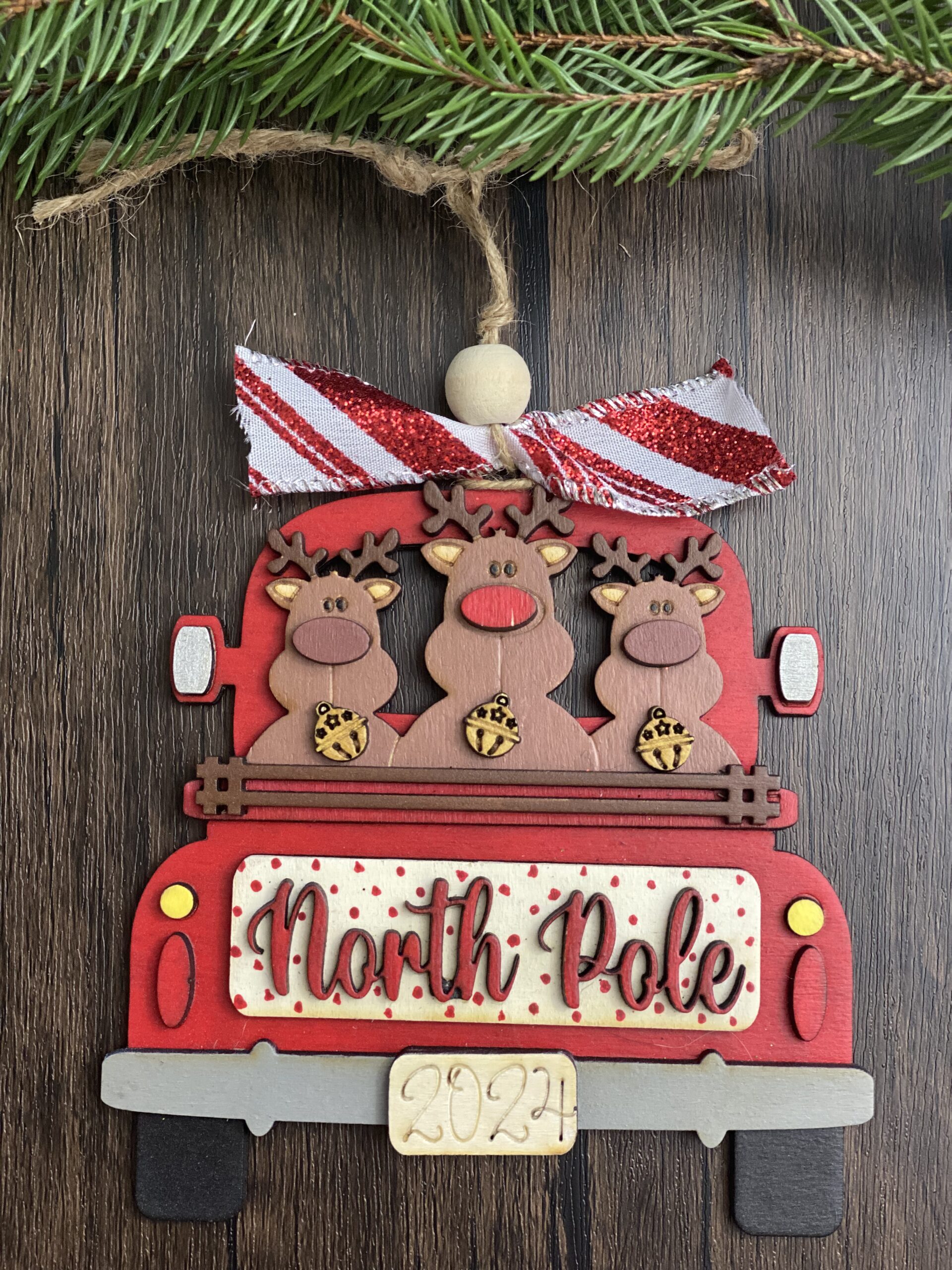 DIY Christmas Truck Ornament Kit - North Pole Reindeer