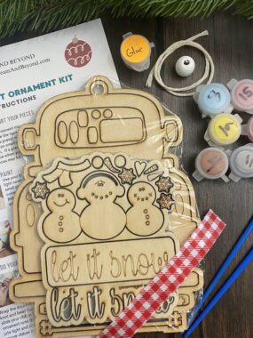 DIY Christmas Truck Ornament Kit – ‘Let It Snow’ Snowman