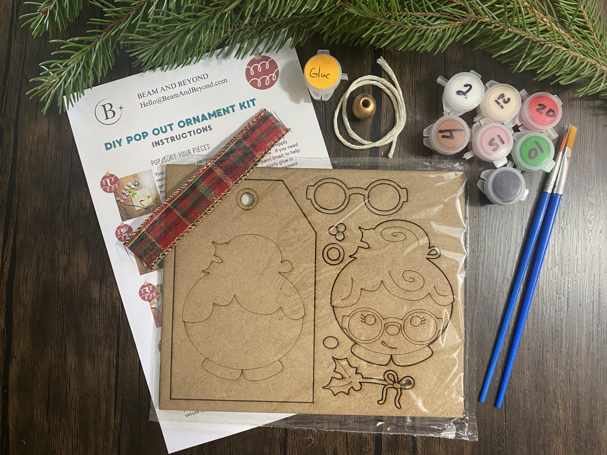 DIY Christmas Ornament Kit - Mrs. Clause tag - Image 2
