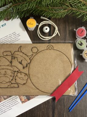 DIY Christmas Ornament Kit – Highland Cow