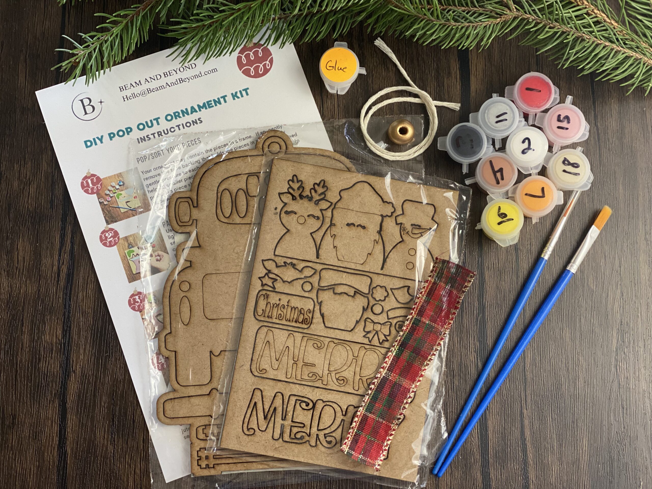 DIY Christmas Truck Ornament Kit - Merry Christmas - Image 3