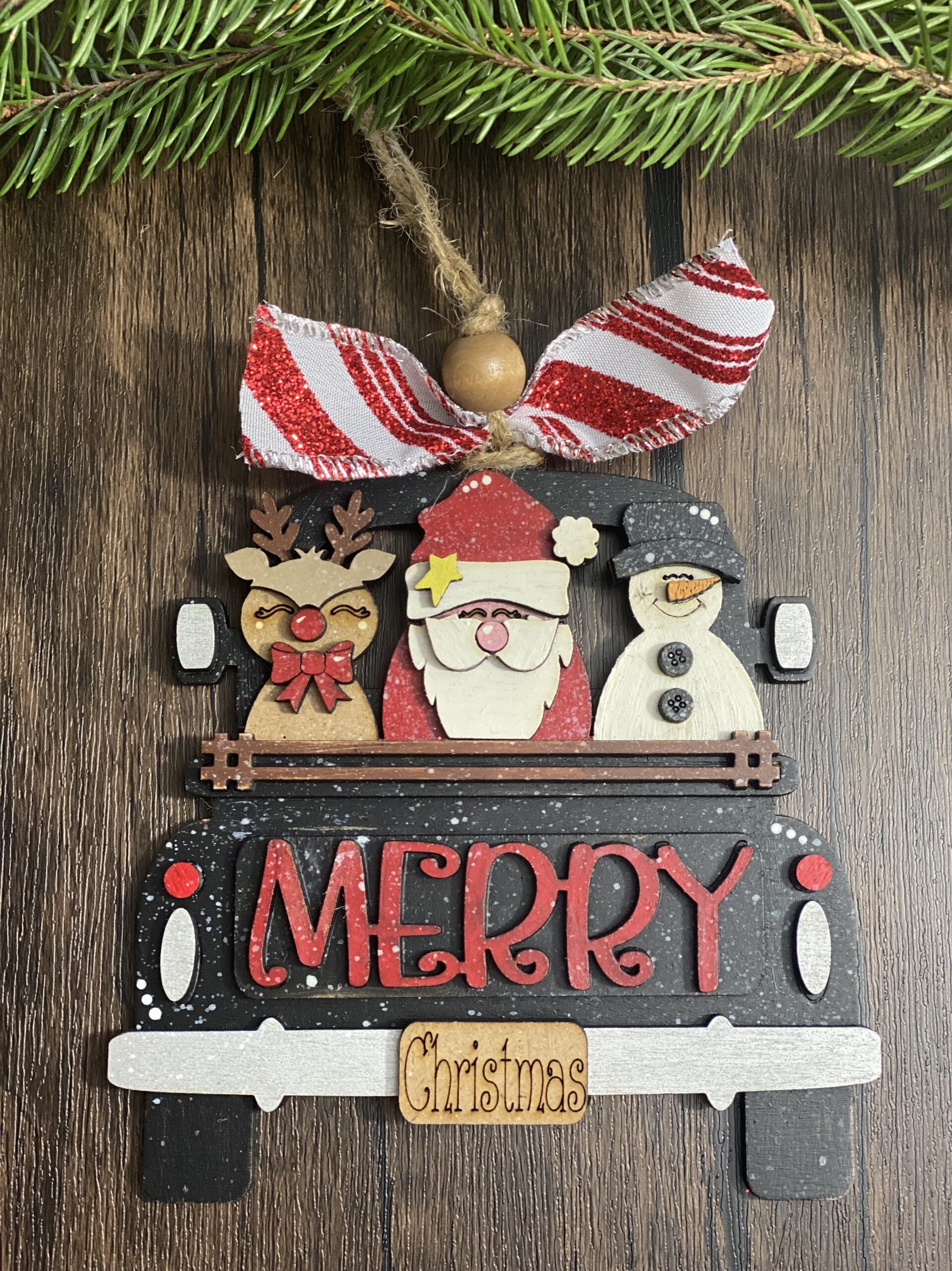 DIY Christmas Truck Ornament Kit - Merry Christmas