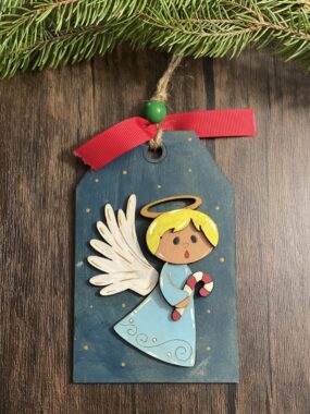 DIY Christmas Ornament Kit – Angel Candy Cane