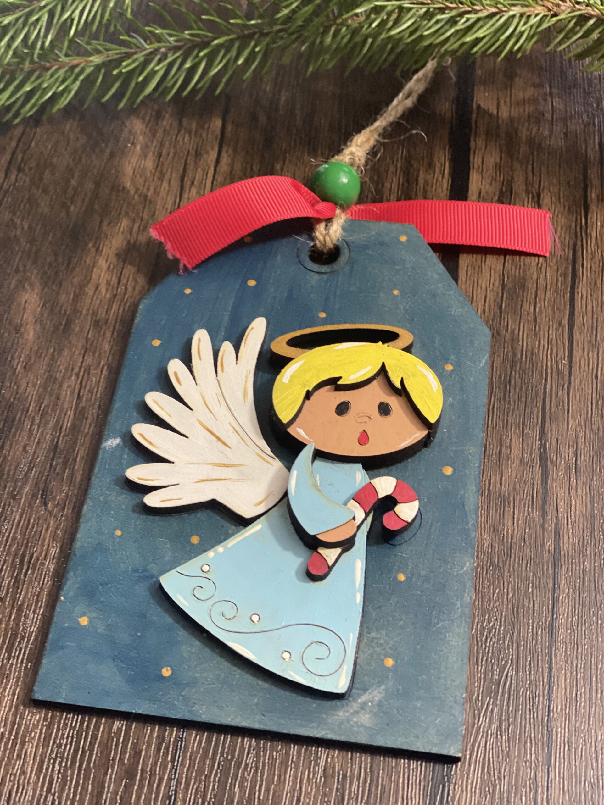 DIY Christmas Ornament Kit - Angel Candy Cane - Image 3