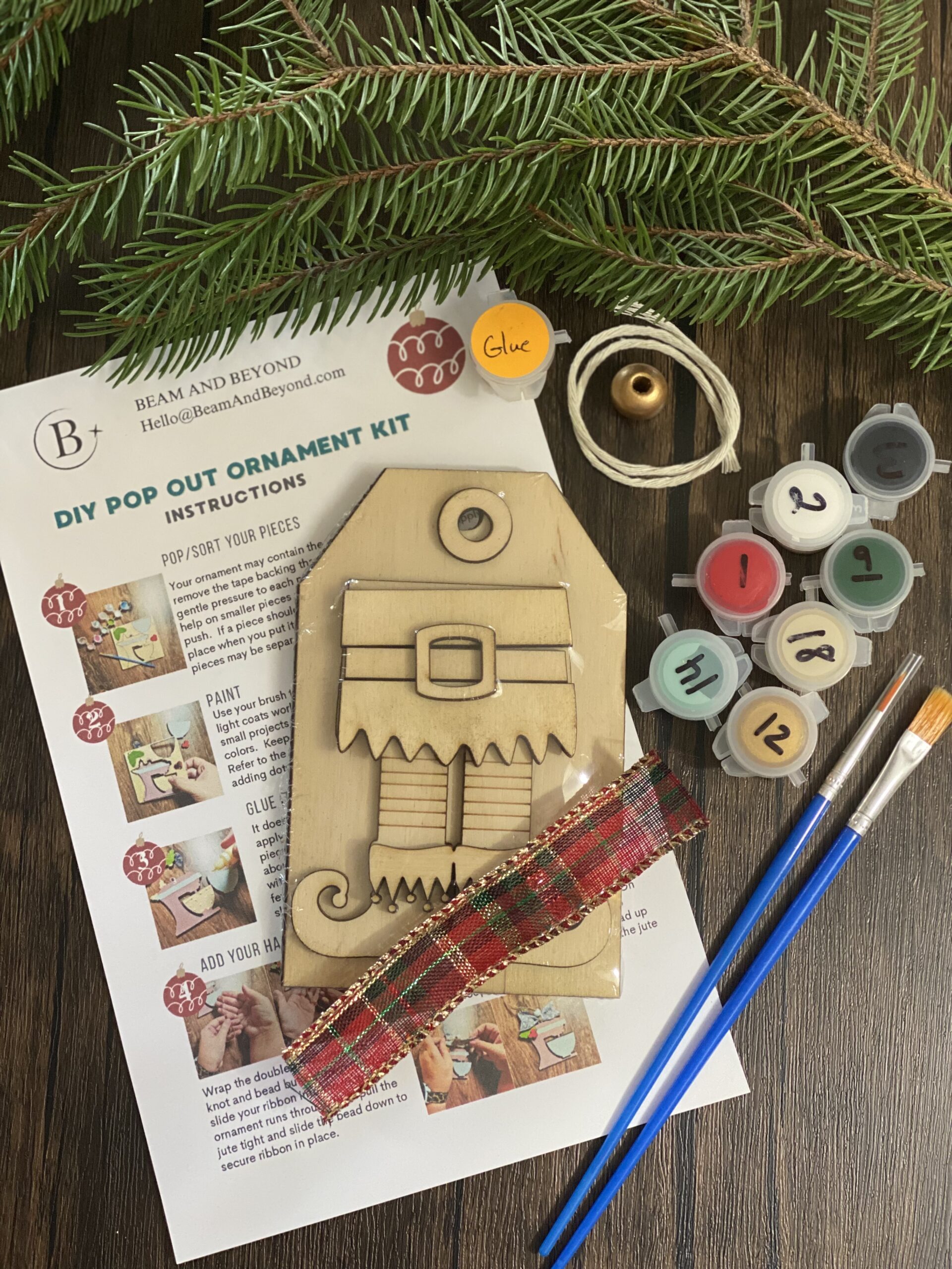 DIY Christmas Ornament Kit - Elf - Image 2
