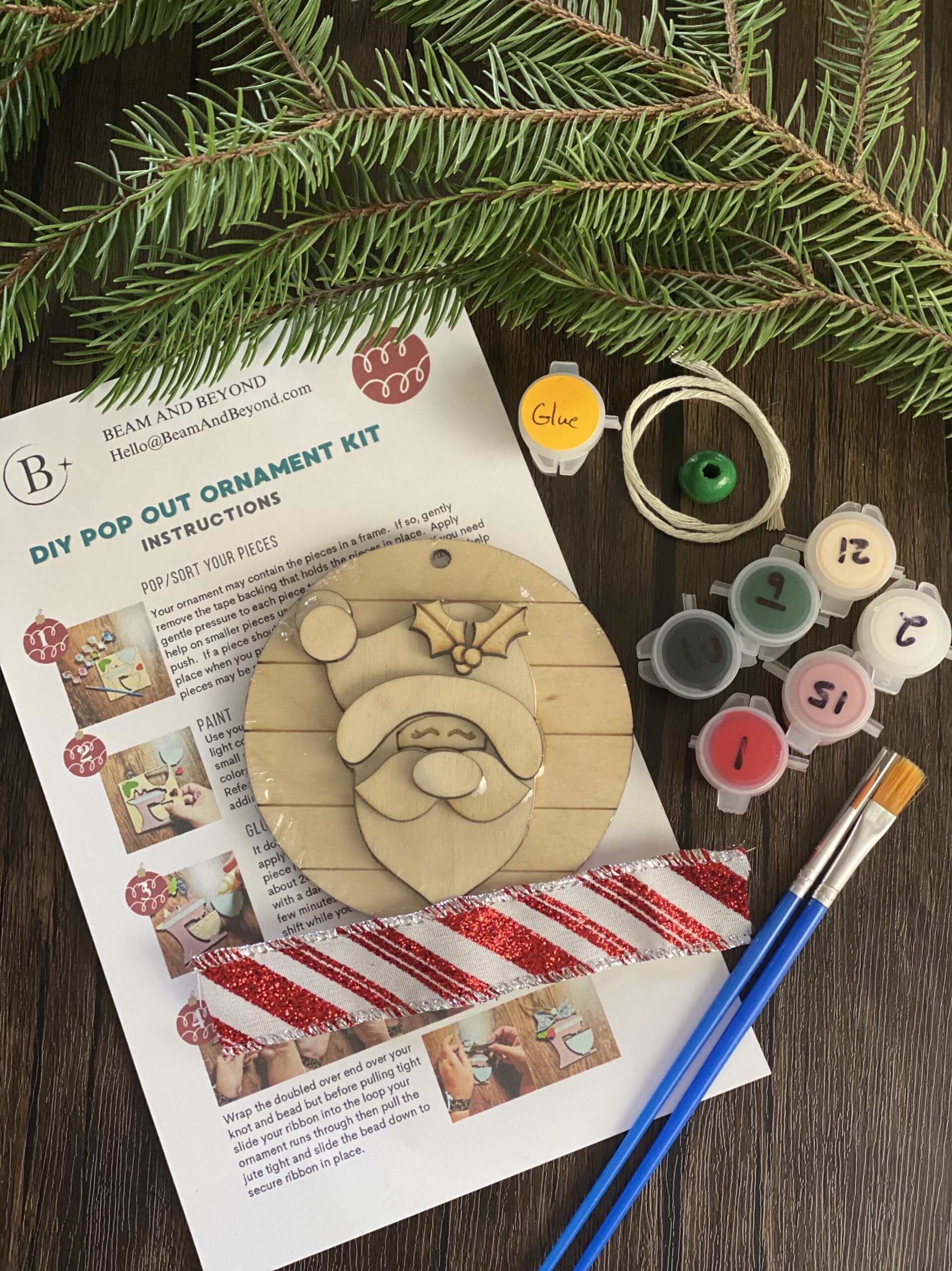 DIY Christmas Ornament Kit - Santa - Image 2