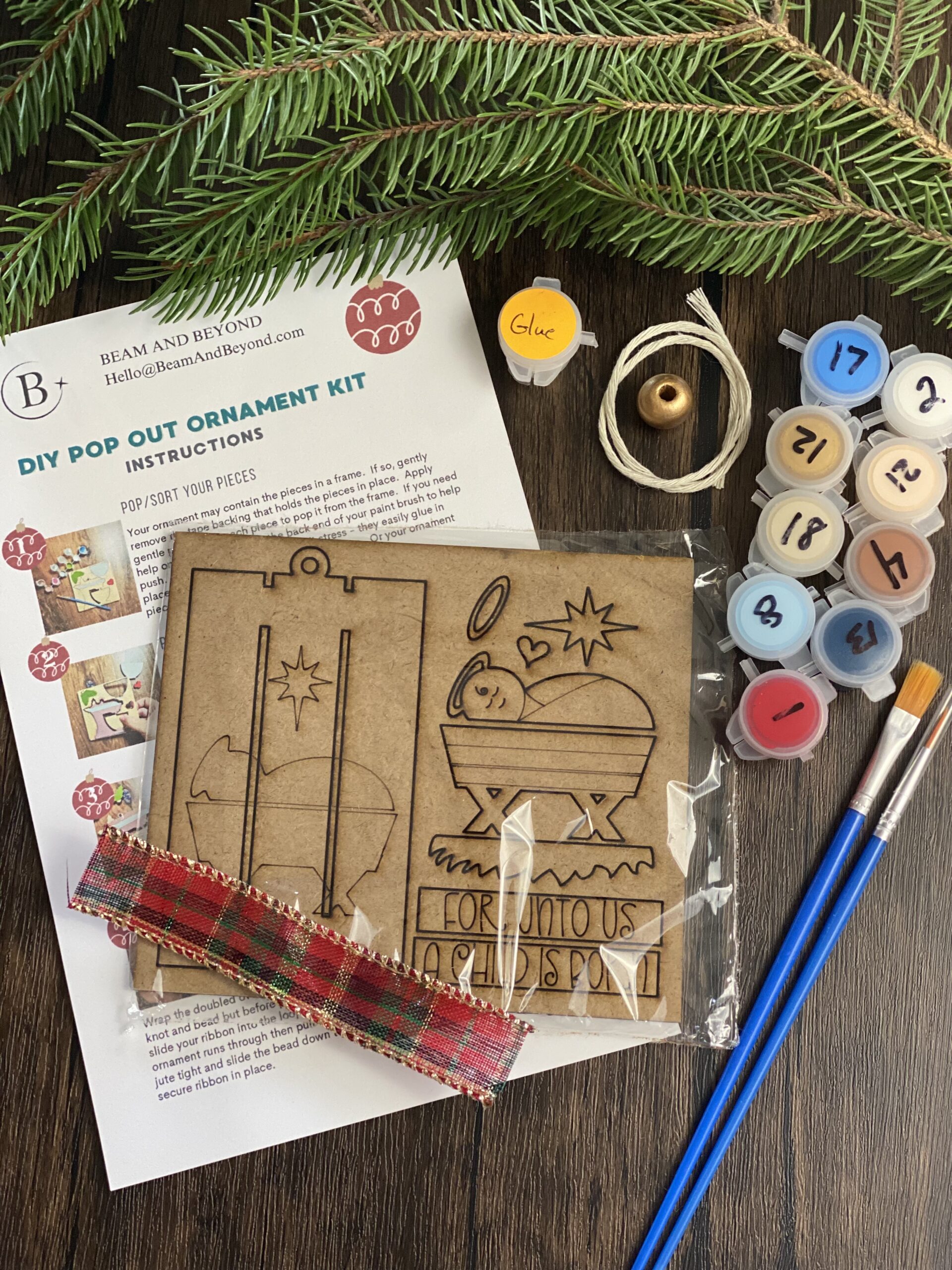 DIY Christmas Ornament Kit - A Savior is Born - Image 2