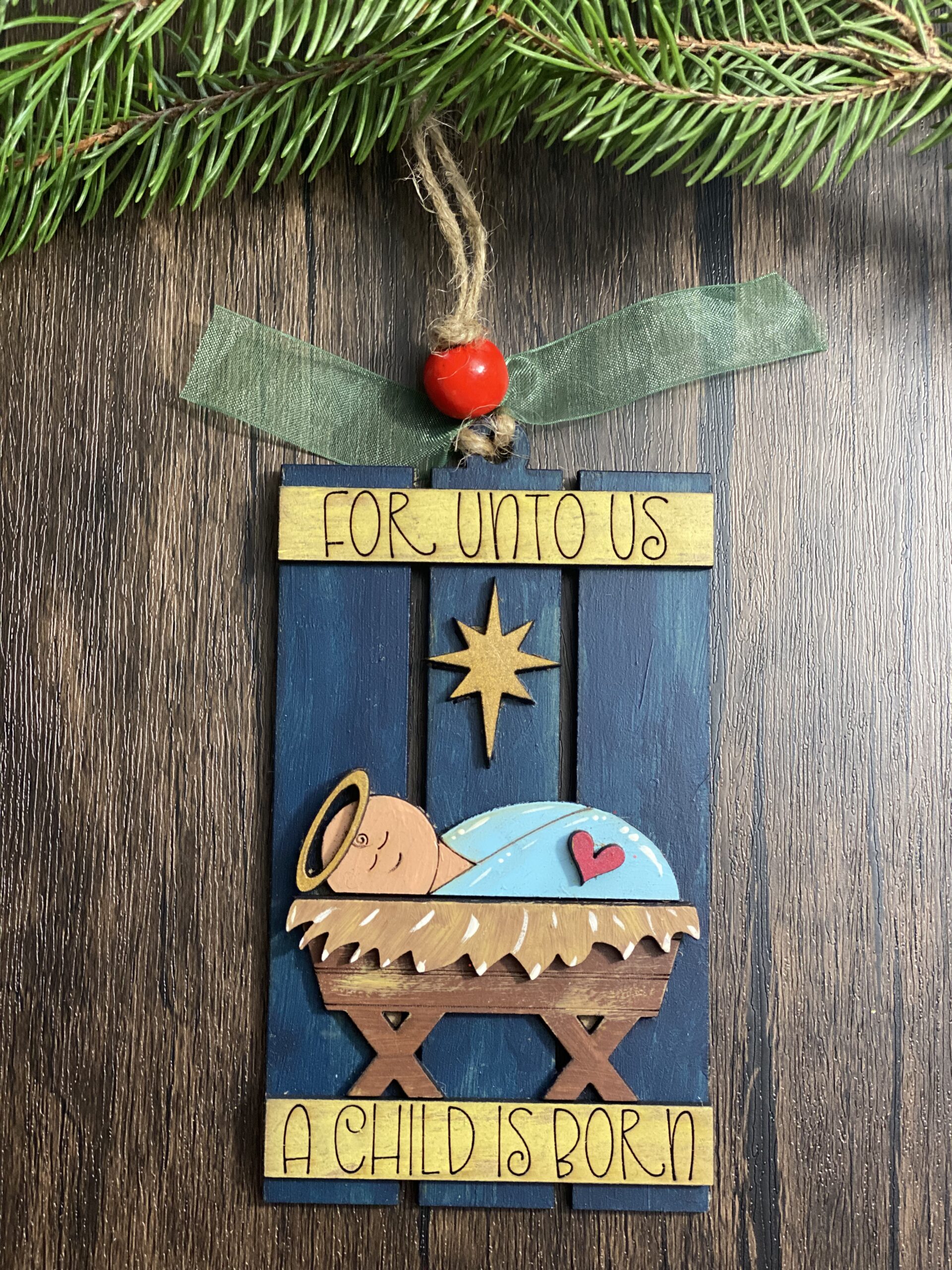 DIY Christmas Ornament Kit - A Savior is Born