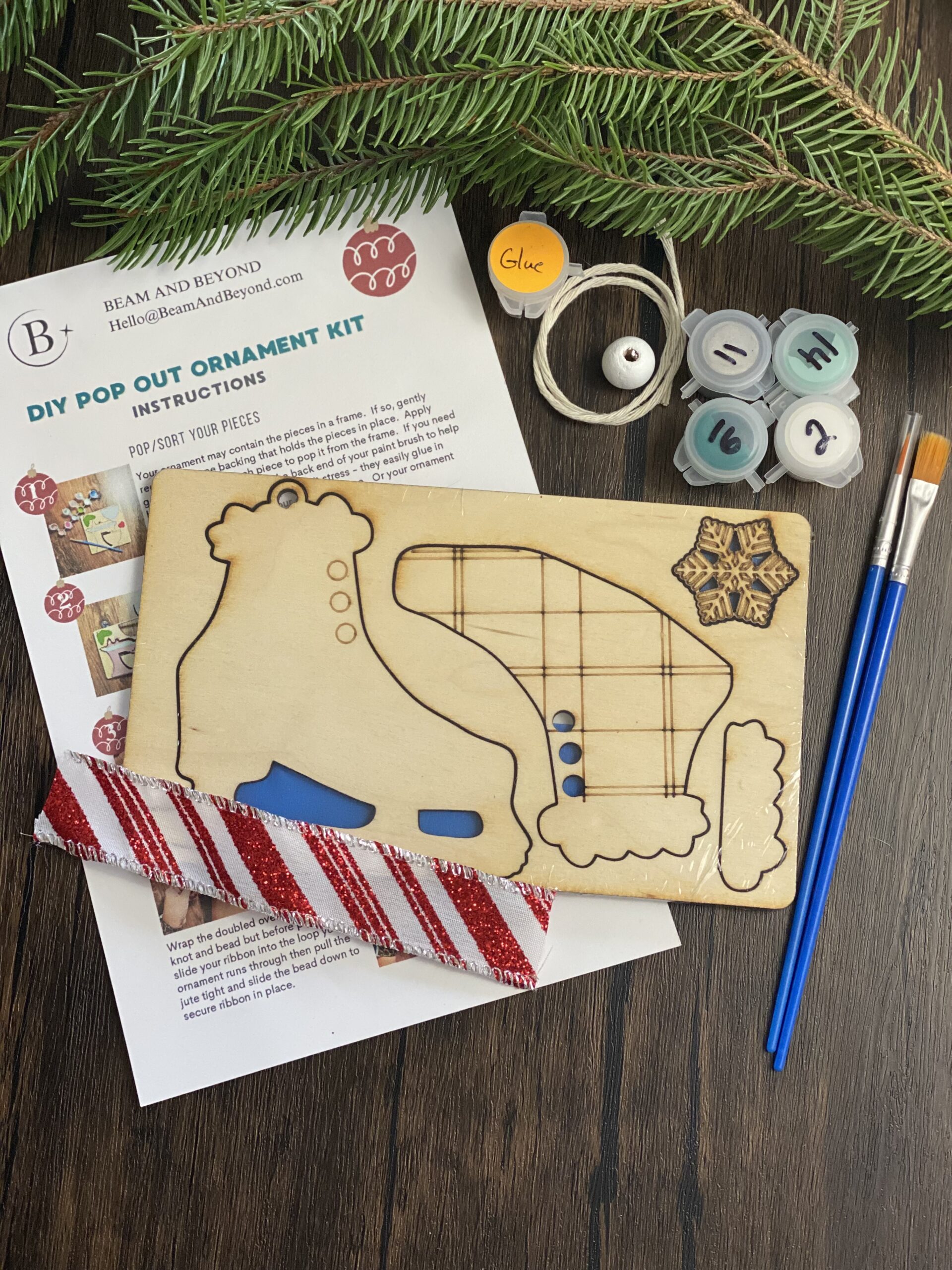 DIY Christmas Ornament Kit - Ice Skate - Image 2