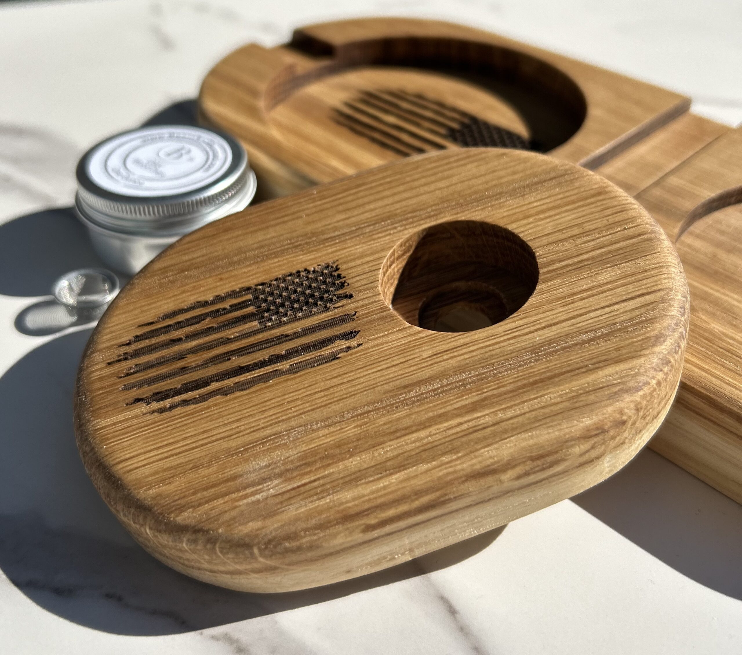 Whiskey/Bourbon Smoker and Cigar Tray Set