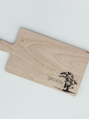 17″ Solid Maple “Say Cheese’ Paddle Board