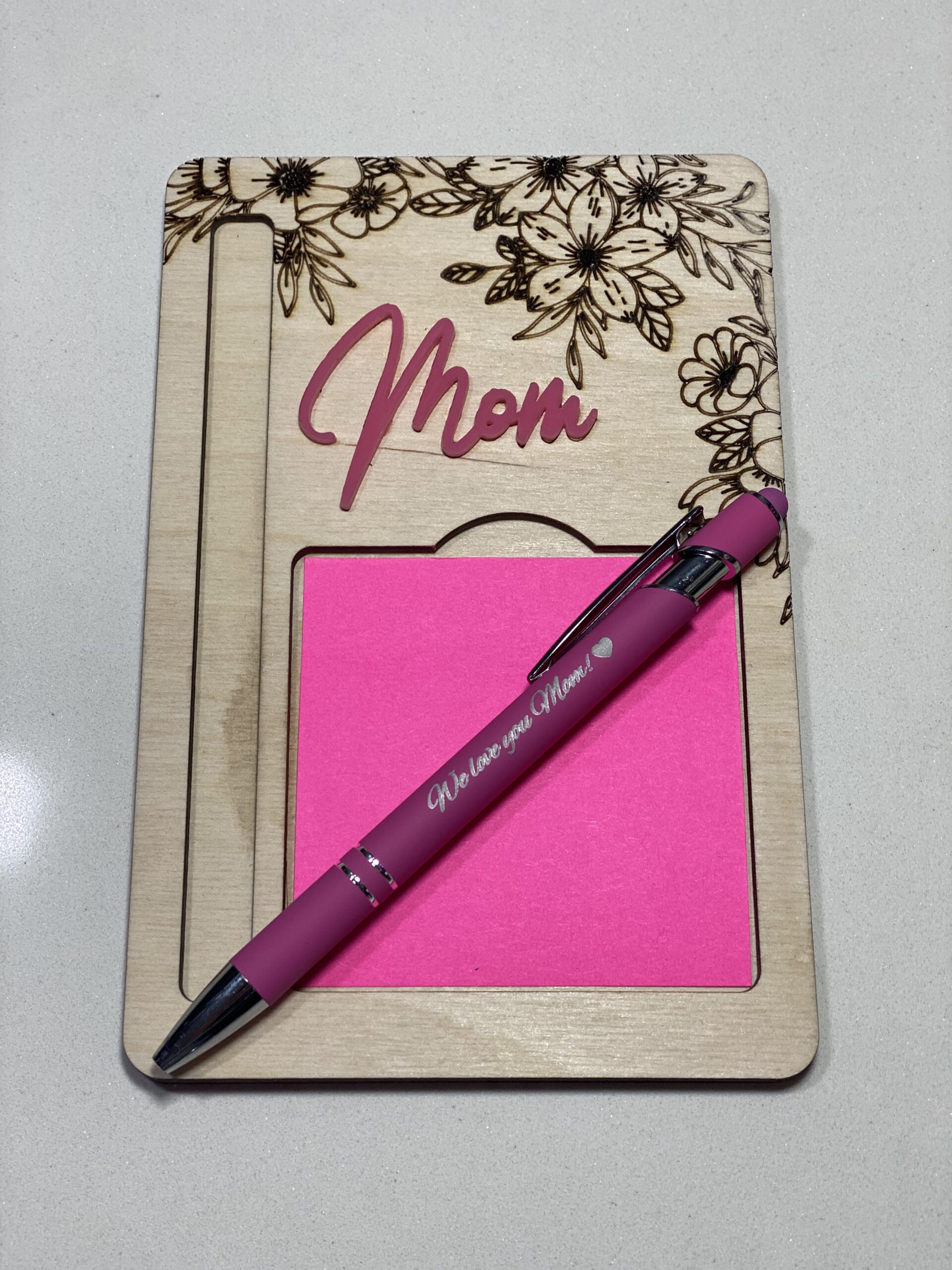Notepad Desk Organizer and Pen Set for Mom - Image 3