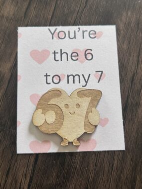 67 Token on a Valentine themed – Pack of 5