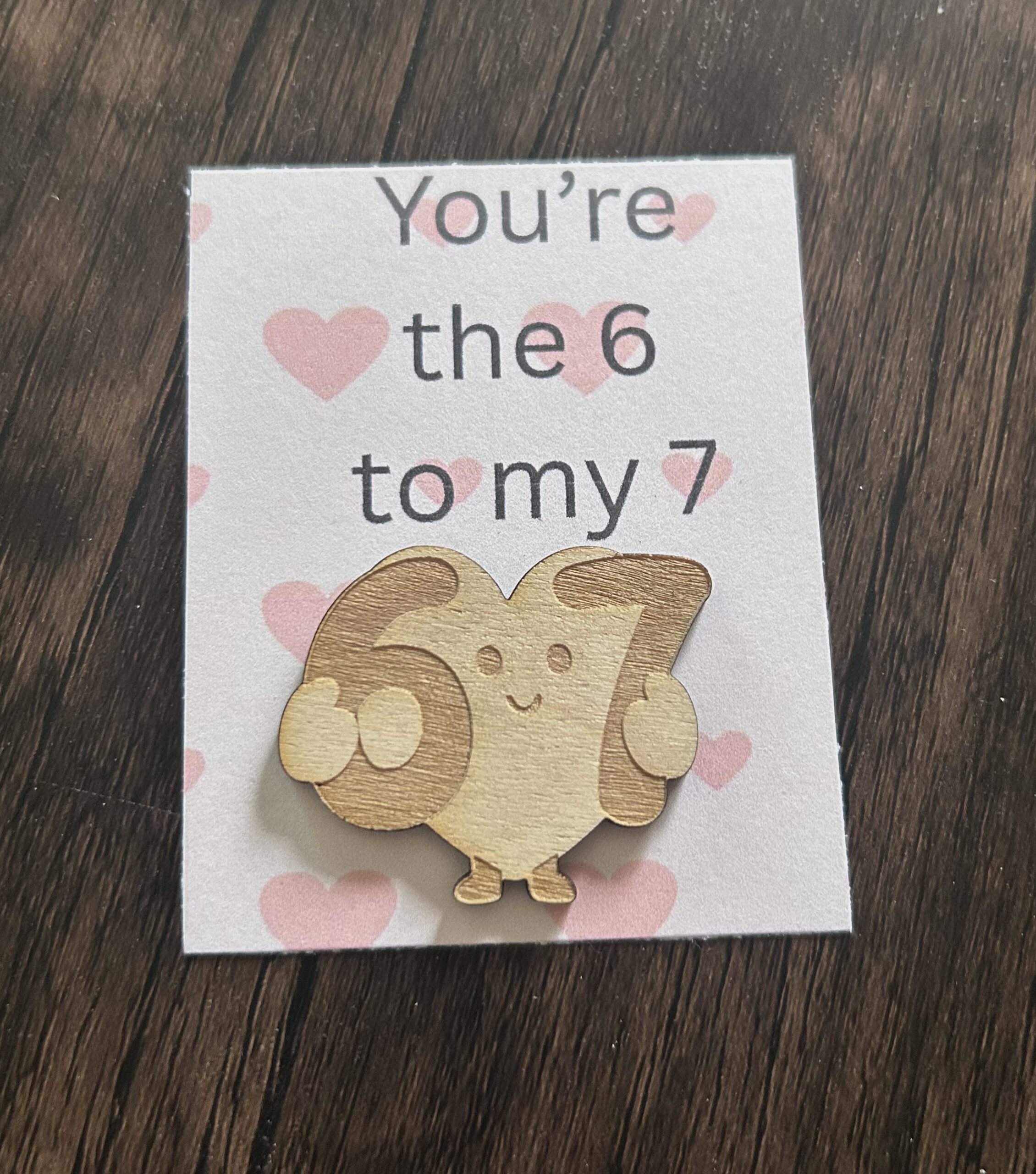 67 Token on a Valentine themed - Pack of 5