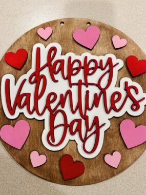 Valentine’s Day Door hanger